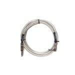 DiMarzio® Overbraid Guitar Cable, 18ft, Switchcraft® Straight/Angled Jacks, Chrome