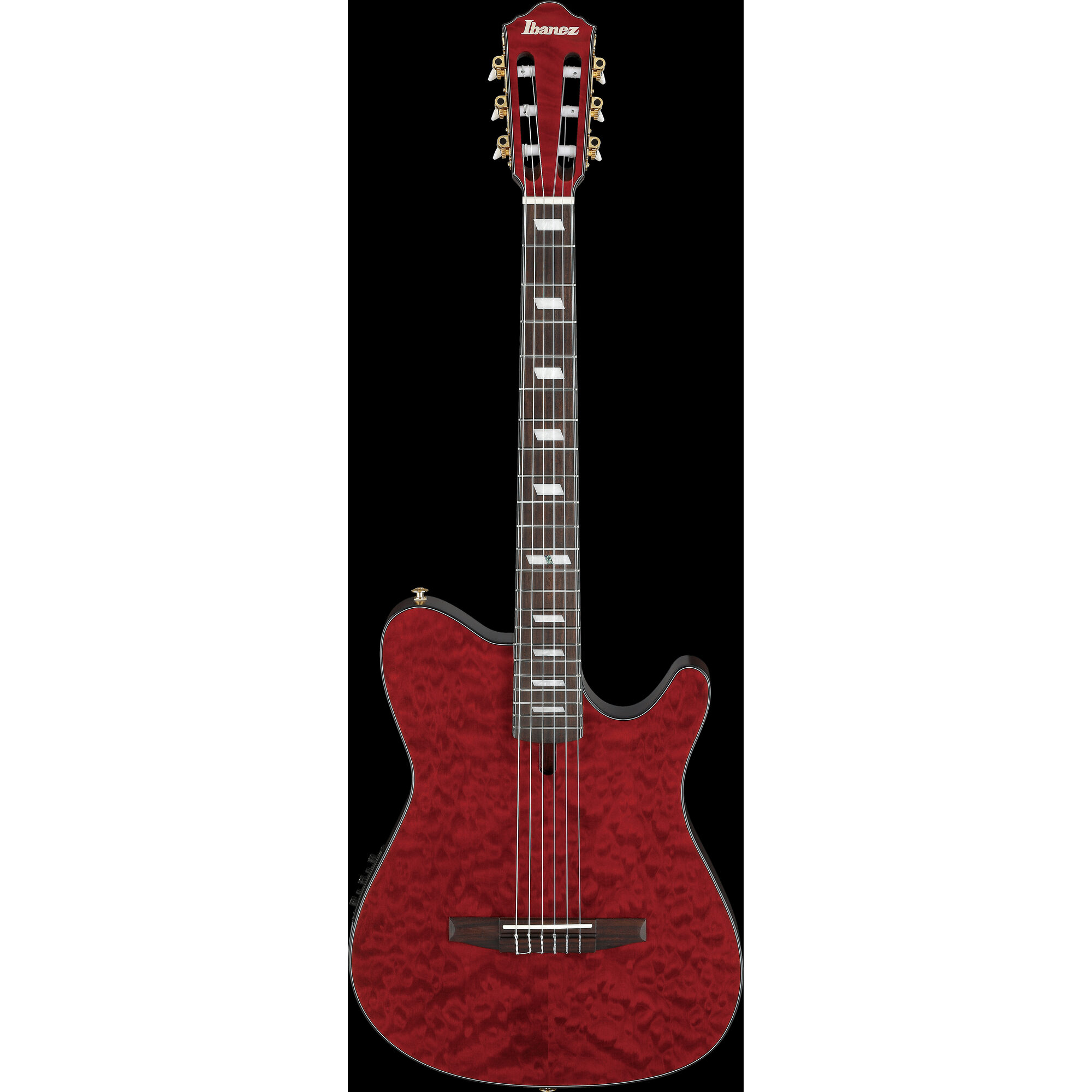 Ibanez FRH20QMN-WRL FRH-Series Nylon String Electro Acoustic - Wine Red - Image 7