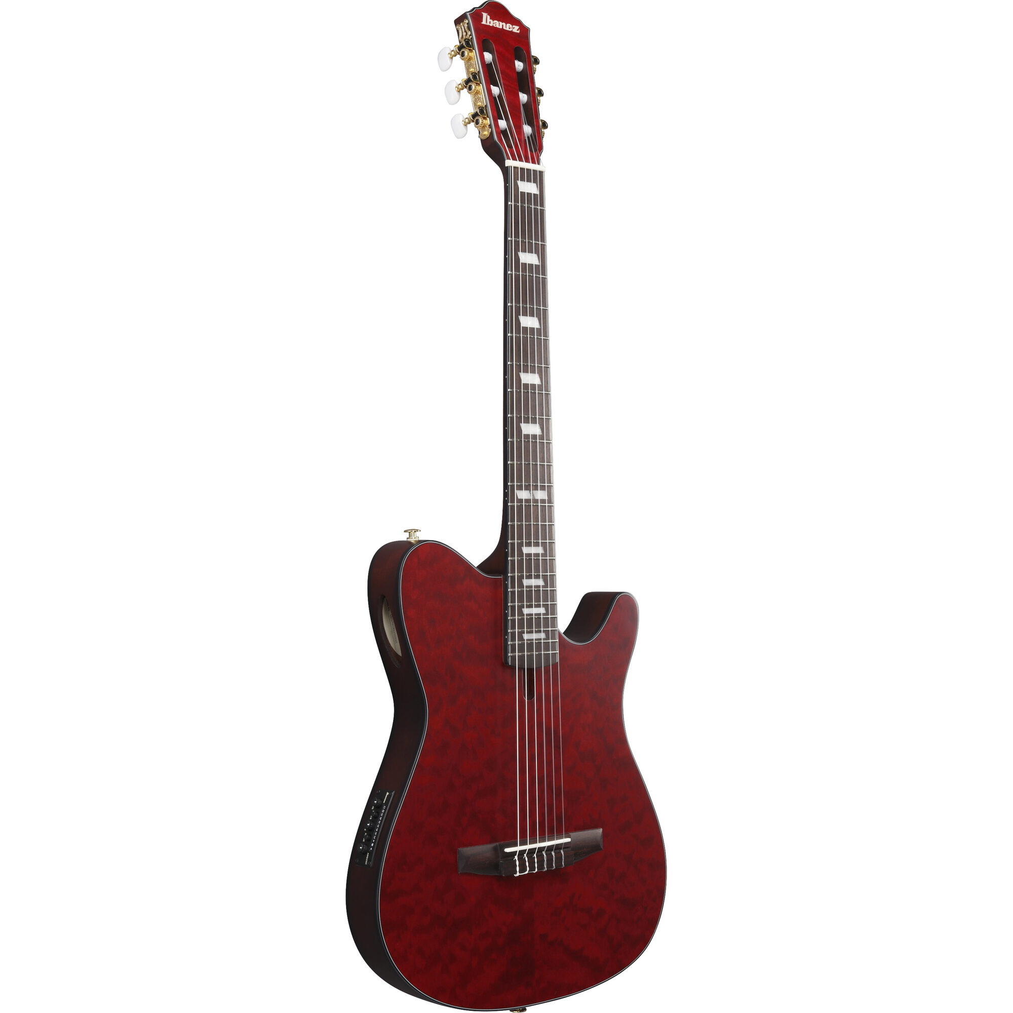 Ibanez FRH20QMN-WRL FRH-Series Nylon String Electro Acoustic - Wine Red - Image 4