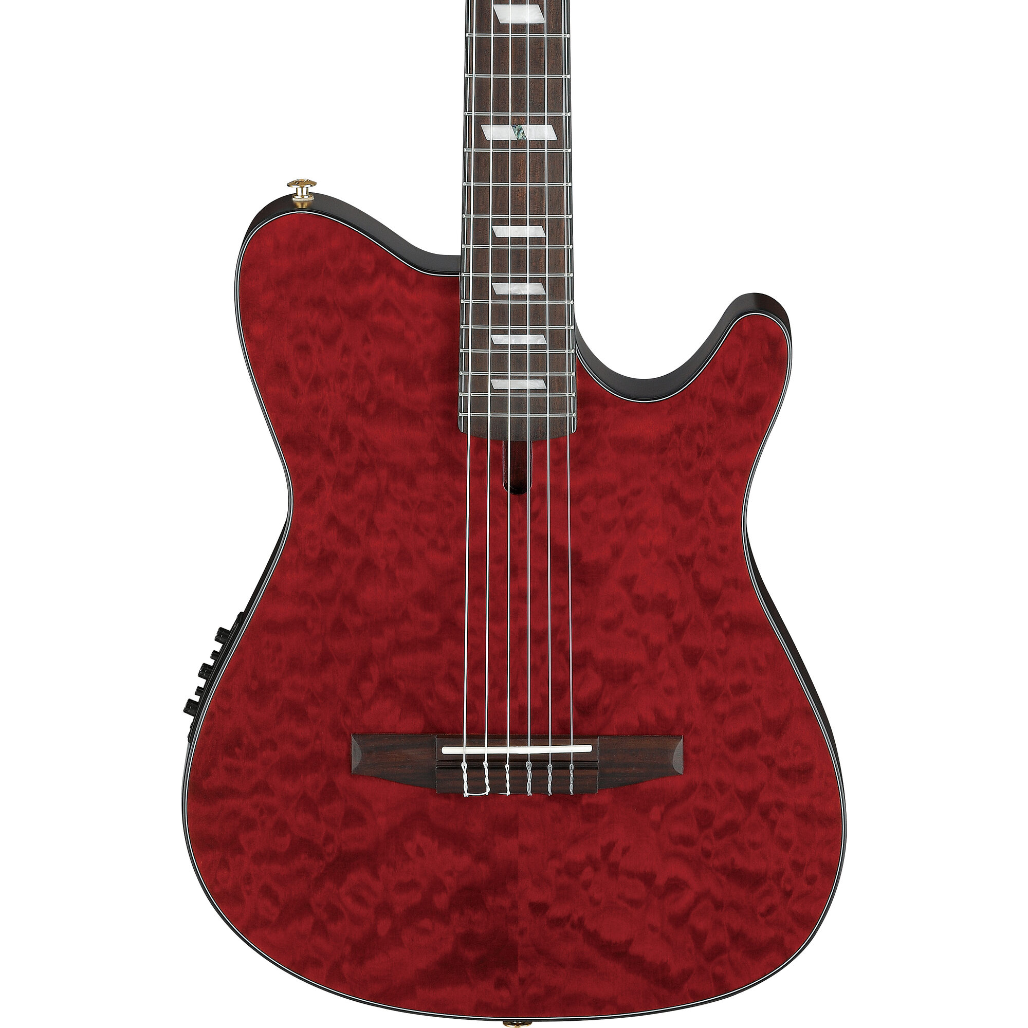 Ibanez FRH20QMN-WRL FRH-Series Nylon String Electro Acoustic - Wine Red - Image 5