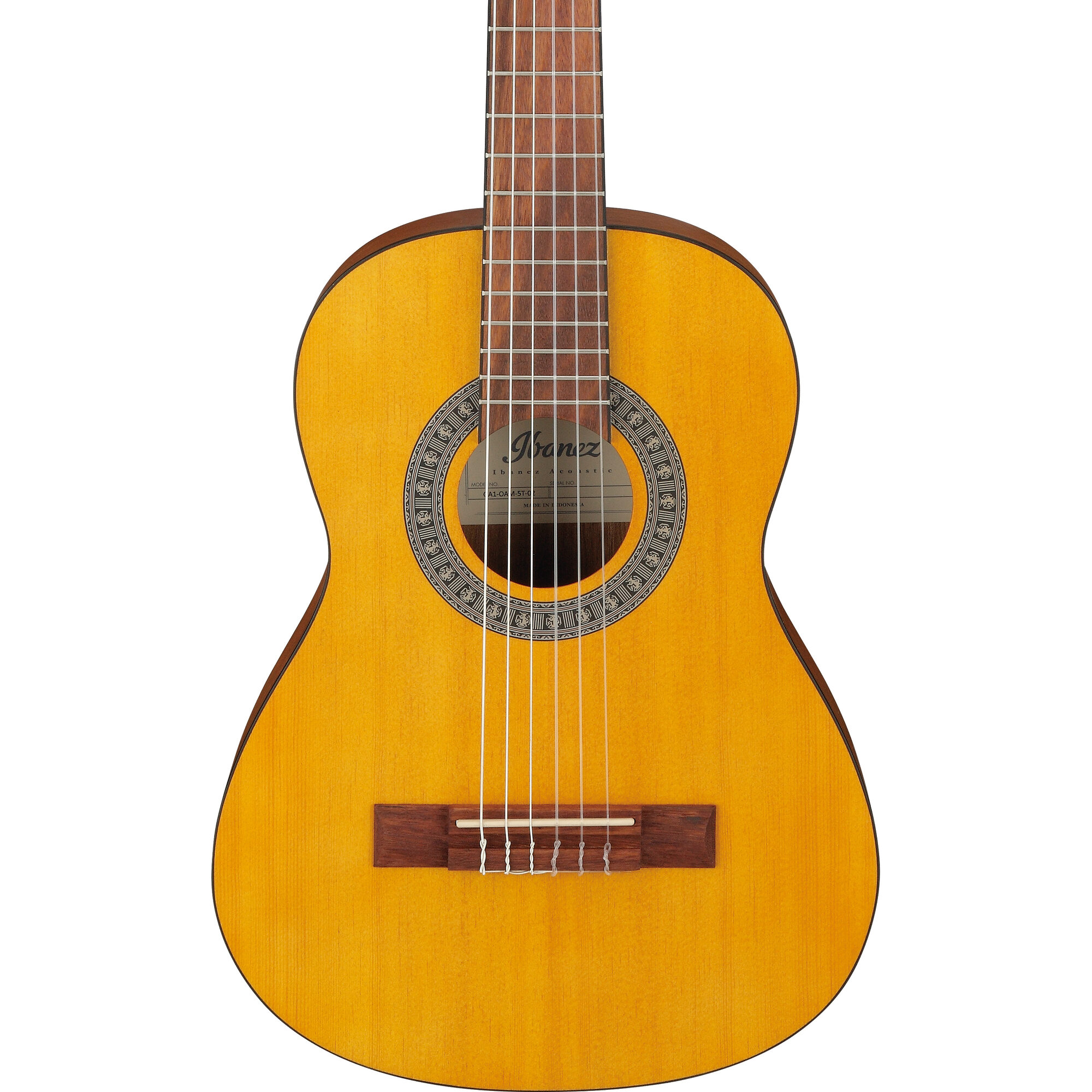 Ibanez GA1-OAM - GA Series 1/2-Size Classical Guitar - Open Pore Amber - Image 5