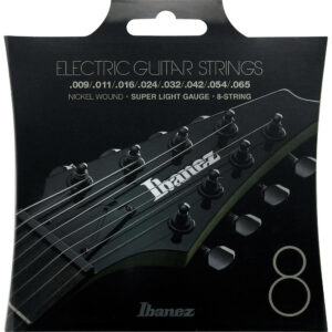 Ibanez IEGS8 - Electric Guitar Strings 8-String Super Light (.009–.065)