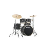 TAMA IP50H6WBN-BOB Imperialstar 5-Piece Complete Drum Kit with 20" Bass Drum & Hardware - Blacked Out Black