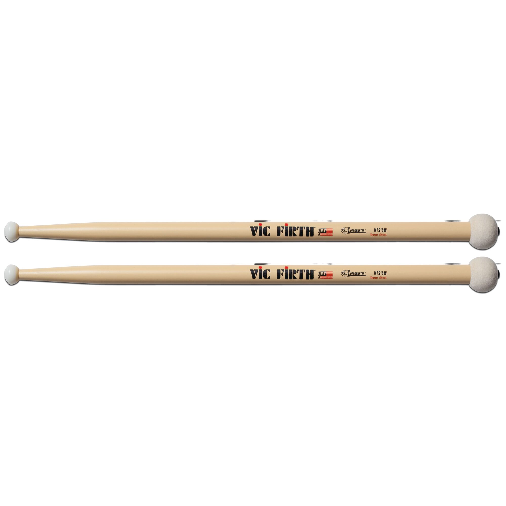 Vic Firth VF-MTS1SW Corpsmaster® Multi-Tenor Swizzle Nylon Tip Mallets - Image 2