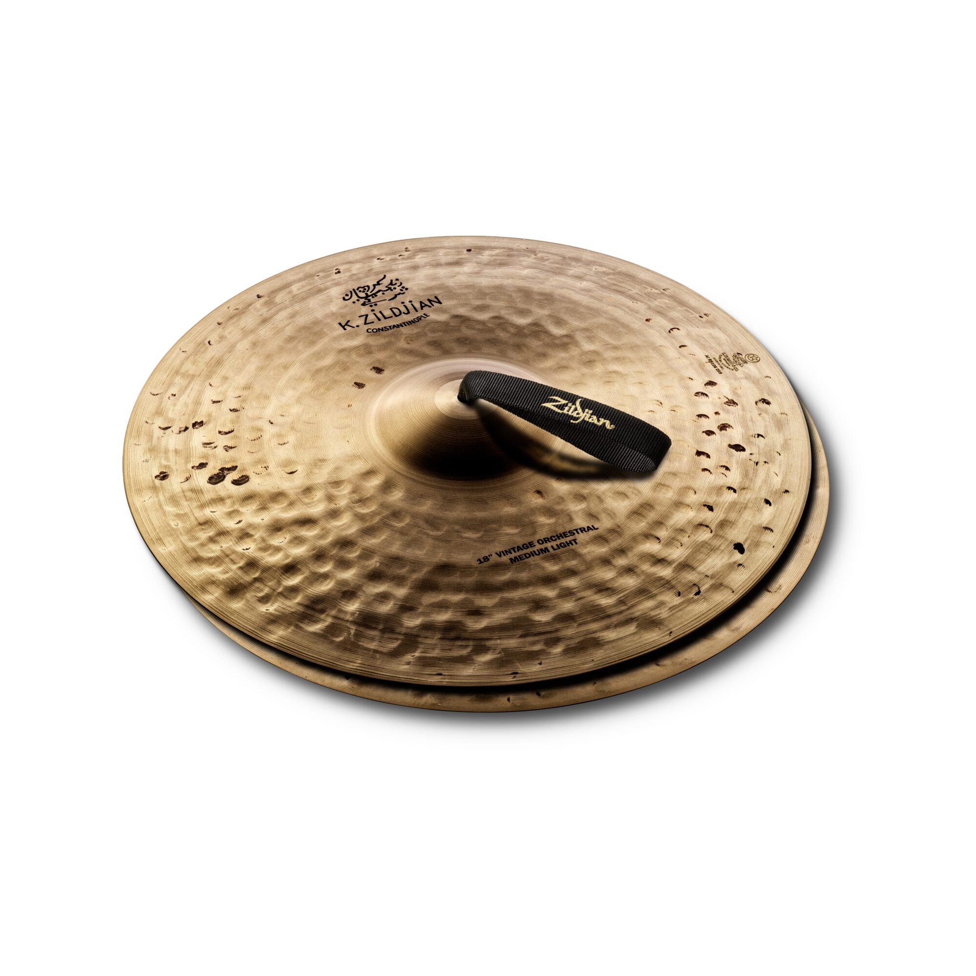 Zildjian K1140 18" K Constantinople Vintage Medium Light Pair With Pads, Straps & Bag