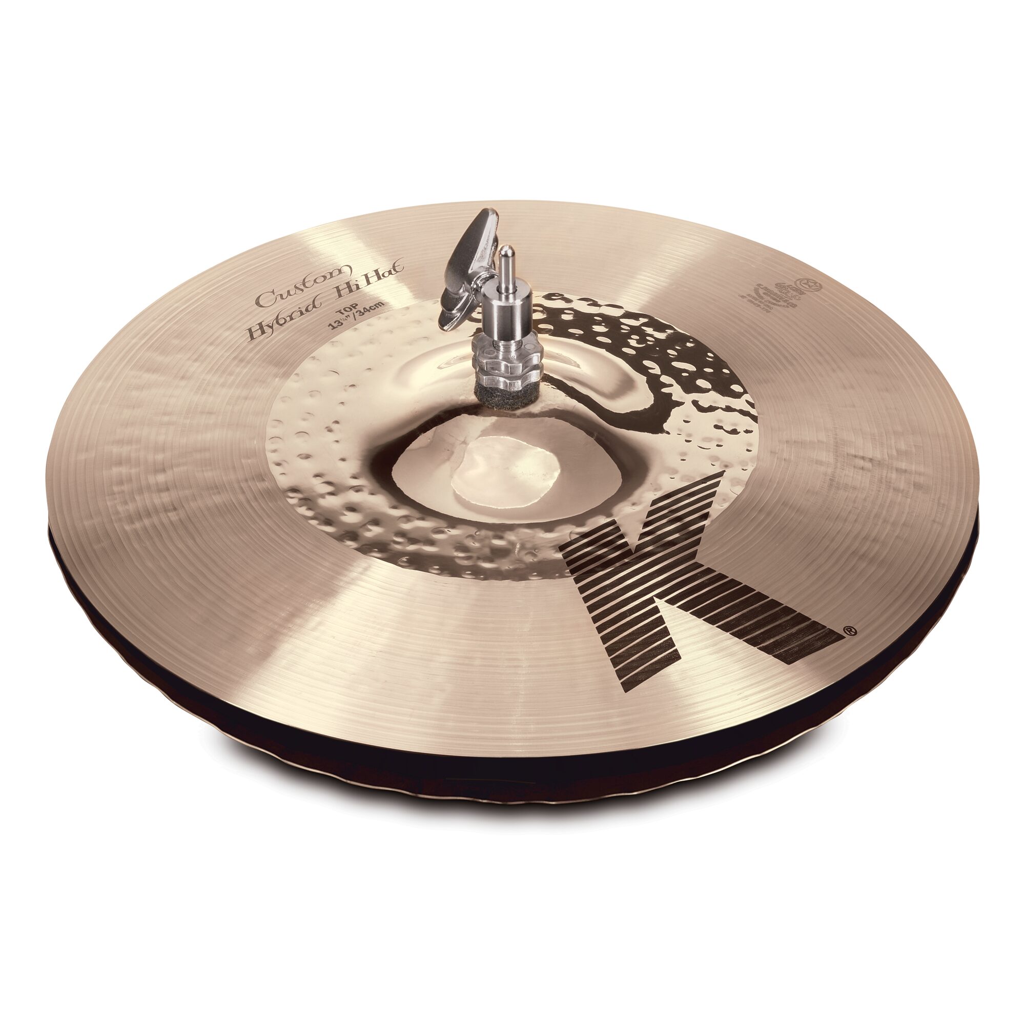 Zildjian K1213 13 1/4" K Custom Hybrid Hi-Hat Pair - Image 2