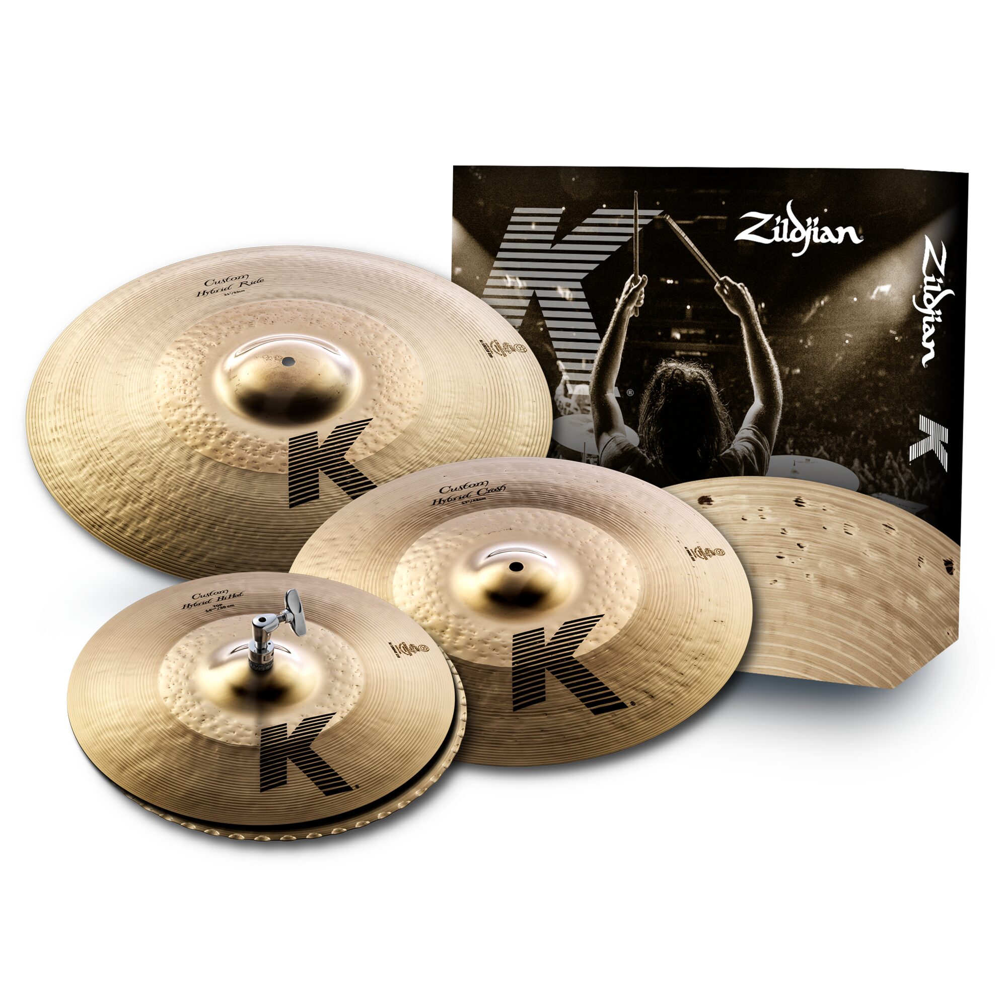 Zildjian KCH390 K Custom Hybrid Pack (14 1/4" Hh 17" C 21" R)