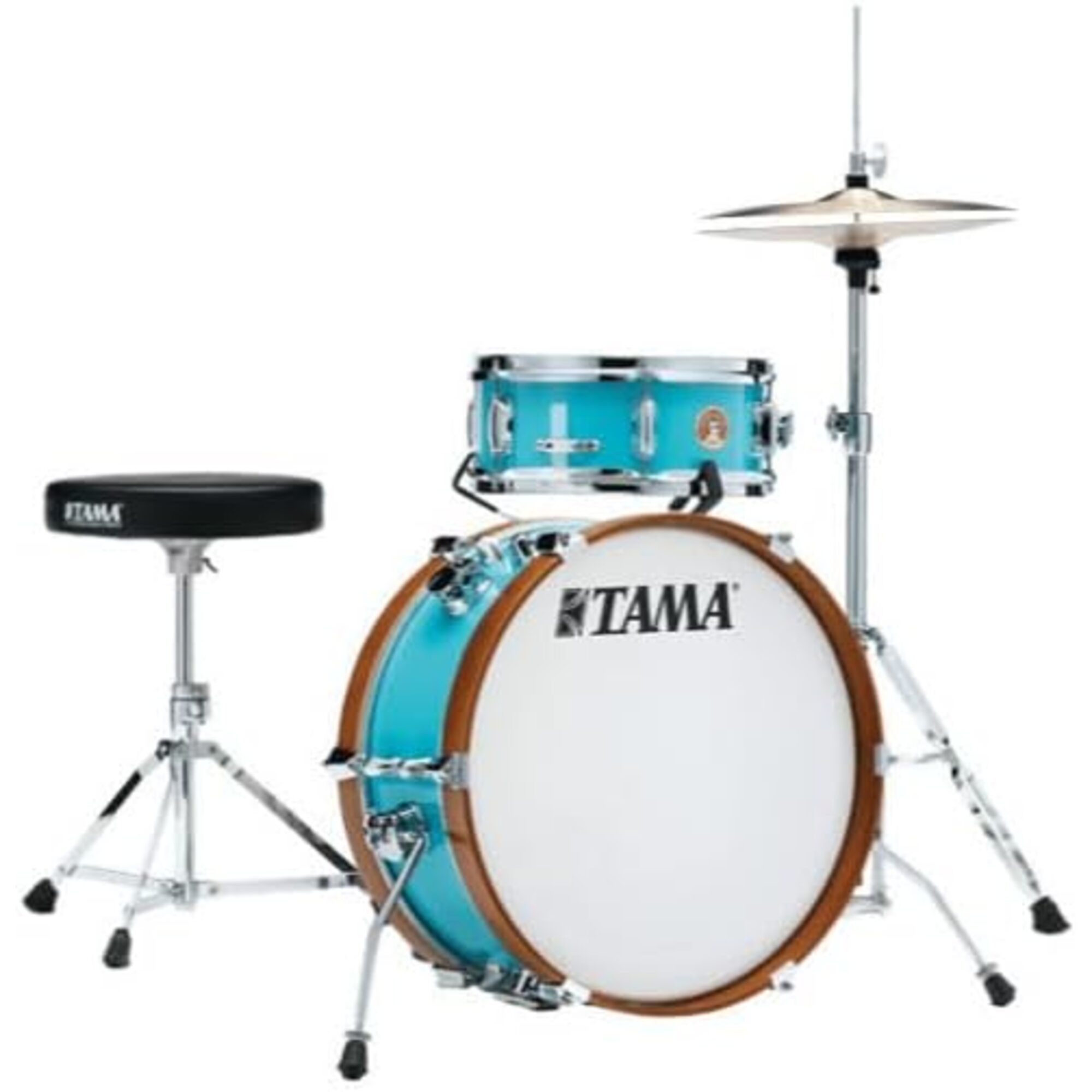TAMA LJK28S-AQB Club-JAM Mini 2-Piece Shell Pack with 18" Bass Drum - Aqua Blue