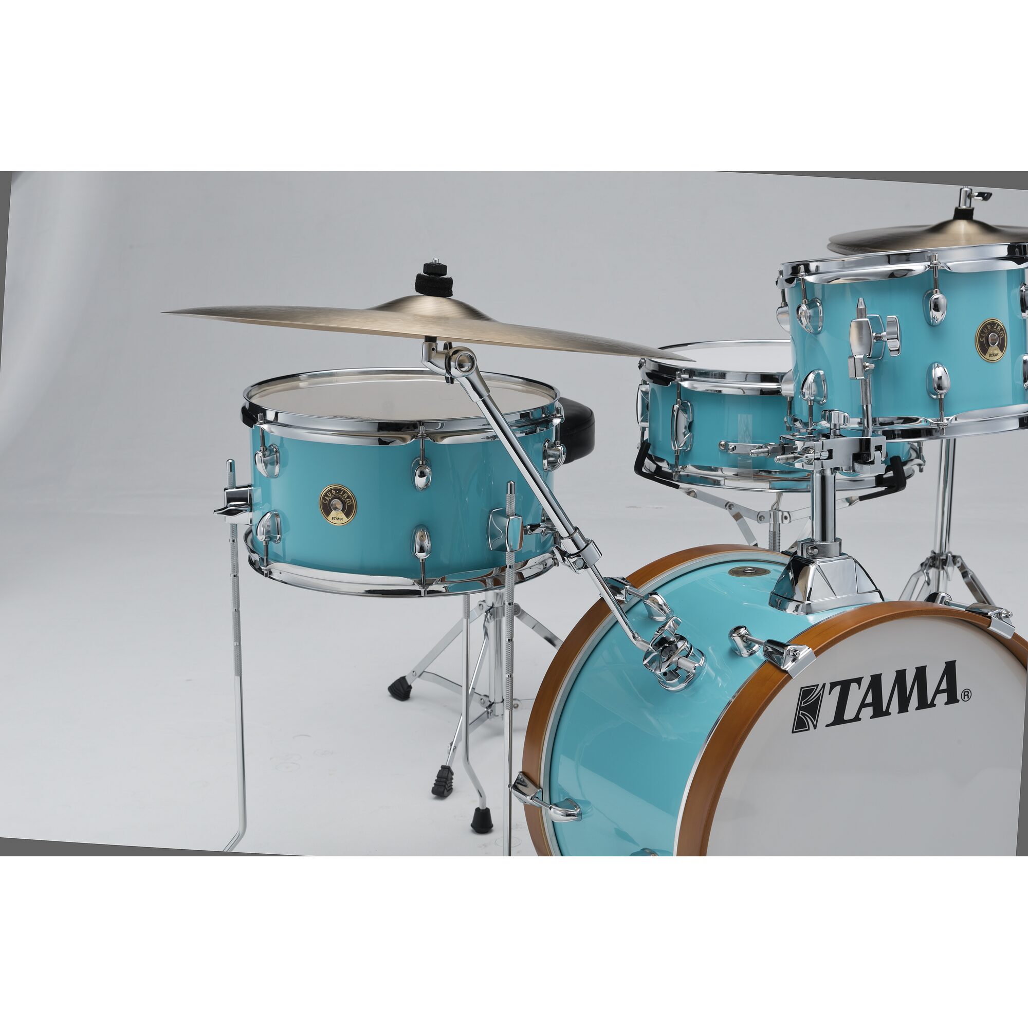 TAMA LJK48H4-AQB Club-JAM 4-Piece Complete Drum Kit with 18" Bass Drum & Hardware - Aqua Blue - Image 8