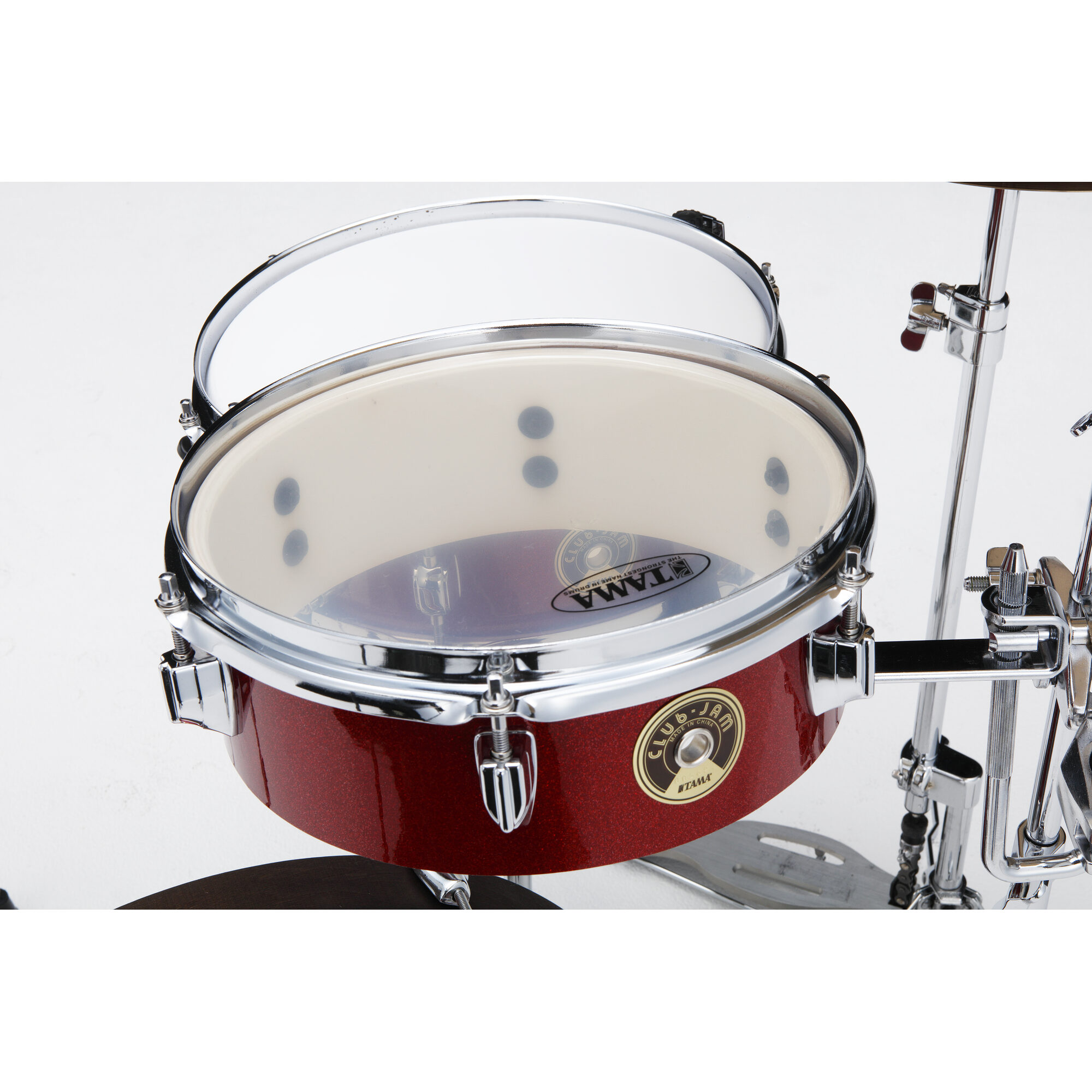 TAMA LJK48P-BRM Club-JAM Pancake 4-Piece Shell Pack with 18" Bass Drum - Burnt Red Mist - Image 3