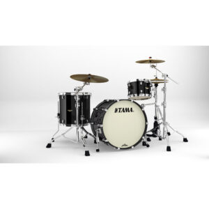 TAMA MA32CZS-PBK STARCLASSIC Maple 3-Piece Shell Pack with 22" Bass Drum, Chrome Hardware - Piano Black
