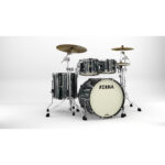 TAMA MA42TZBNS-BCS STARCLASSIC Maple 4-Piece Shell Pack with 22" Bass Drum, Black Nickel Hardware - Black Clouds & Silver