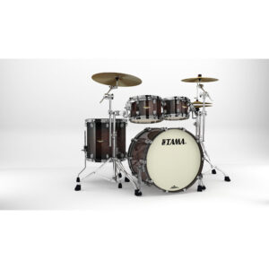 TAMA MA42TZBNS-DMB STARCLASSIC Maple 4-Piece Shell Pack with 22" Bass Drum, Black Nickel Hardware - Dark Mocha Burst