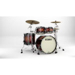 TAMA MA42TZBNS-MBB STARCLASSIC Maple 4-Piece Shell Pack with 22" Bass Drum, Black Nickel Hardware - Molten Satin Brown Burst