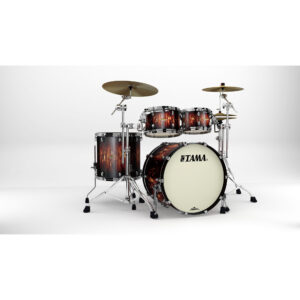 TAMA MA42TZBNS-MBB STARCLASSIC Maple 4-Piece Shell Pack with 22" Bass Drum, Black Nickel Hardware - Molten Satin Brown Burst