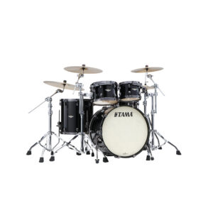 TAMA MA42TZBNS-PBK STARCLASSIC Maple 4-Piece Shell Pack with 22" Bass Drum, Black Nickel Hardware - Piano Black