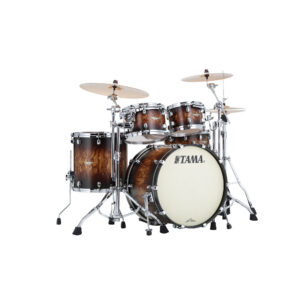 TAMA MA42TZS-MBB STARCLASSIC Maple 4-Piece Shell Pack with 22" Bass Drum, Chrome Hardware - Molten Satin Brown Burst
