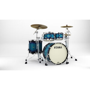 TAMA MA42TZS-MEB STARCLASSIC Maple 4-Piece Shell Pack with 22" Bass Drum, Chrome Hardware - Molten Electric Blue Burst