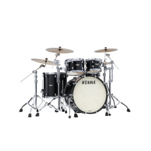 TAMA MA42TZS-PBK STARCLASSIC Maple 4-Piece Shell Pack with 22" Bass Drum, Chrome Hardware - Piano Black