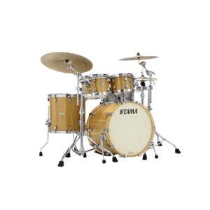 TAMA ME42TZS-VGLM STARCLASSIC Maple 4-Piece Shell Pack with 22" Bass Drum, Chrome Hardware - Gloss Natural Movingui