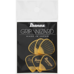 Ibanez PPA16HSG-YE - Grip Wizard Guitar Picks 1.00mm Sand Grip Heavy (6 Pack) - Yellow