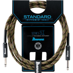 Ibanez SI10-CGR - 10ft Instrument Cable Straight to Straight - Camouflage Green