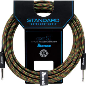 Ibanez SI20-CGR - 20ft Instrument Cable Straight–Straight - Camouflage Green