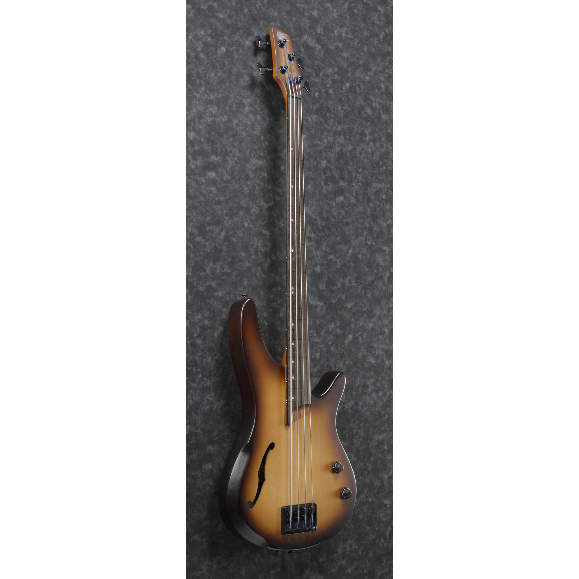 Ibanez SRH500F-NNF - SR Aerium Fretless Semi-Hollow - Bass Guitar - Natural Brown Burst Flat - Image 3