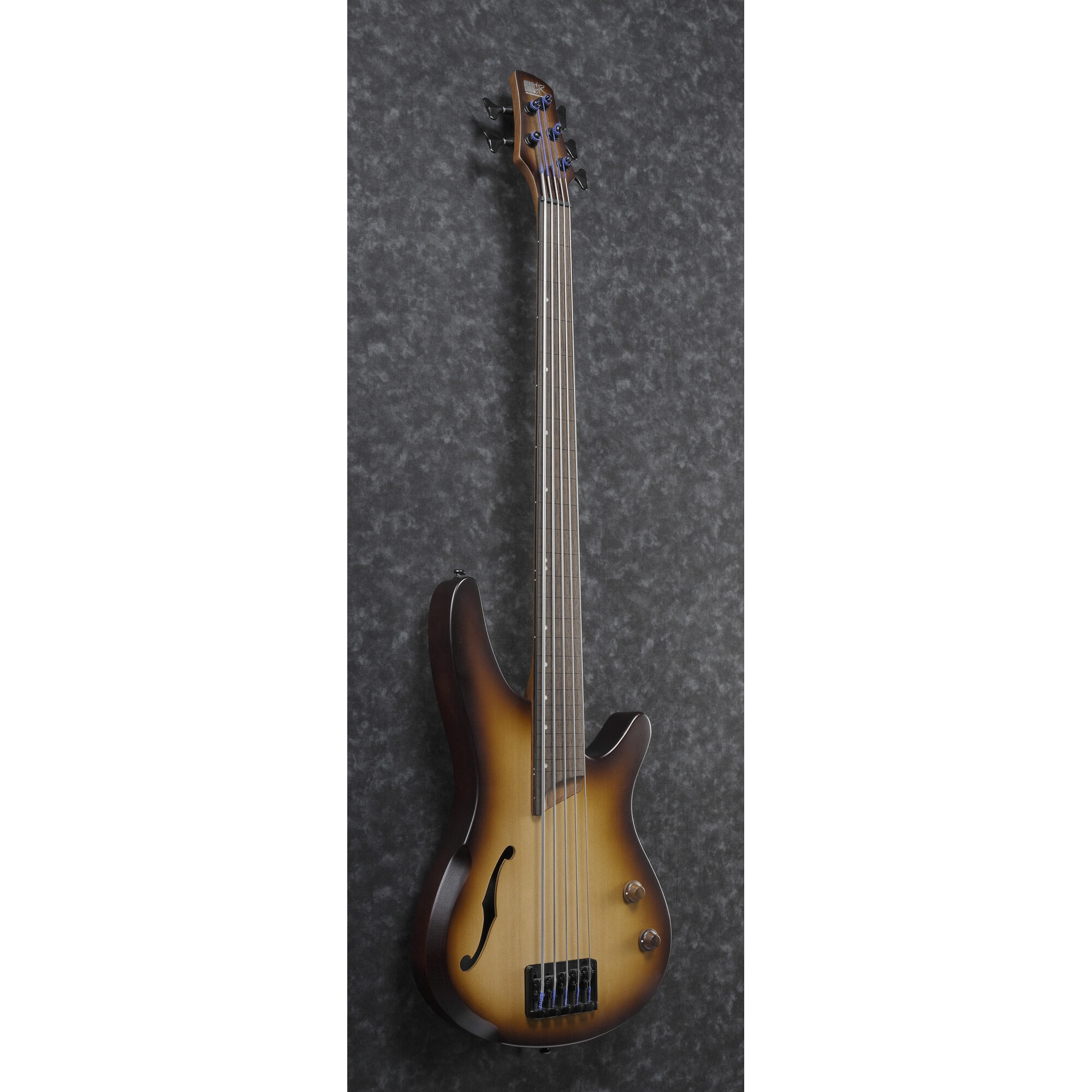 Ibanez SRH505F-NNF - SR Aerium Fretless Semi-Hollow 5-String - Bass Guitar - Natural Brown Burst Flat - Image 3