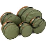 TAMA TDSS52KMG Powerpad Designer 5-Piece Drum Bag Set for 10", 12", 14", 16" & 22" Drums - Moss Green