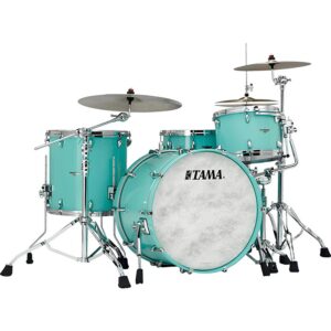 TAMA TW42RZS-GAQ STAR Walnut 4-Piece Shell Pack with 22" Bass Drum - Grand Aqua Blue