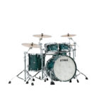 TAMA TW42RZS-LIC STAR Walnut 4-Piece Shell Pack with 22" Bass Drum - Light Indigo Japanese Chestnut