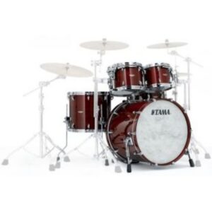 TAMA TW42RZS-RBW STAR Walnut 4-Piece Shell Pack with 22" Bass Drum - Red Burgundy Walnut