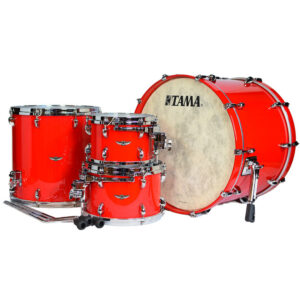 TAMA TW42RZS-SDR STAR Walnut 4-Piece Shell Pack with 22" Bass Drum - Solid Candy Red