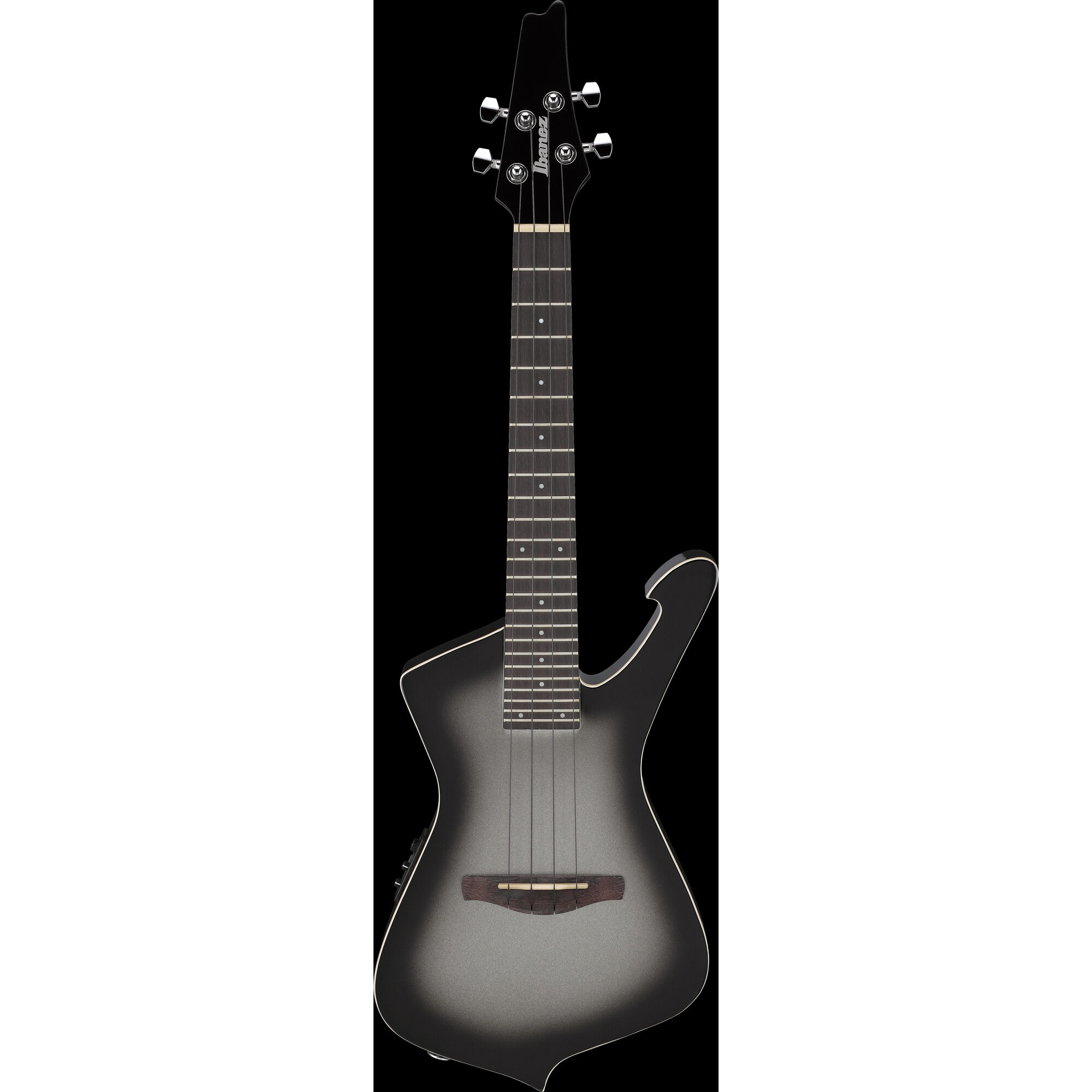 Ibanez UICT100-MGS - Iceman Ukulele, Tenor, Electro Acoustic - Metallic Gray Sunburst - Image 7