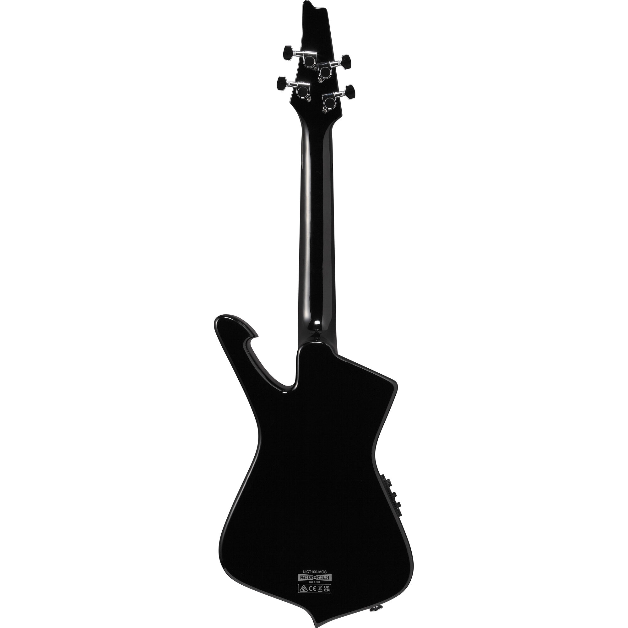 Ibanez UICT100-MGS - Iceman Ukulele, Tenor, Electro Acoustic - Metallic Gray Sunburst - Image 2