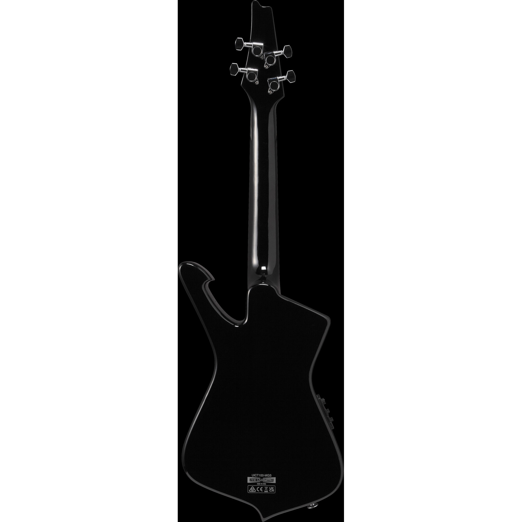 Ibanez UICT100-MGS - Iceman Ukulele, Tenor, Electro Acoustic - Metallic Gray Sunburst - Image 3