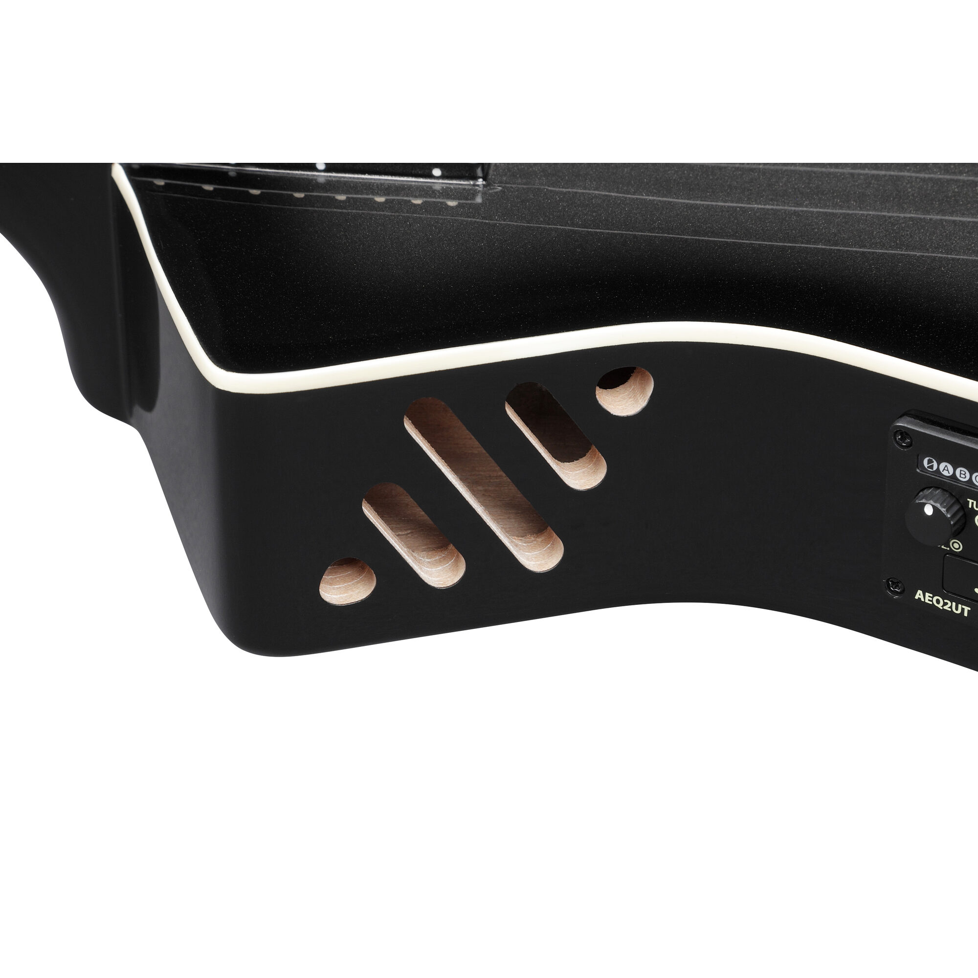 Ibanez UICT100-MGS - Iceman Ukulele, Tenor, Electro Acoustic - Metallic Gray Sunburst - Image 14