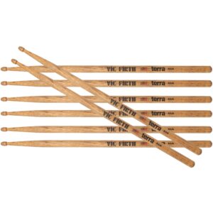 Vic Firth VF-PX5AT4PK American Classic® X5A Terra Drumsticks (4-Pair Value Pack)