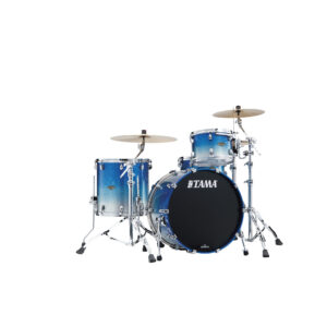 TAMA WBS32RZS-MBI STARCLASSIC Walnut/Birch 3-Piece Shell Pack with 22" Bass Drum - Molten Blue Ice Fade