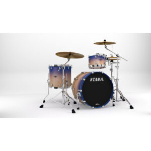 TAMA WBS32RZS-SAF STARCLASSIC Walnut/Birch 3-Piece Shell Pack with 22" Bass Drum - Satin Purple Atmosphere Fade