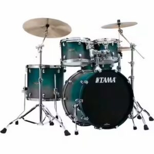 TAMA WBS42S-SPF STARCLASSIC Walnut/Birch 4-Piece Shell Pack with 22" Bass Drum - Satin Sapphire Fade