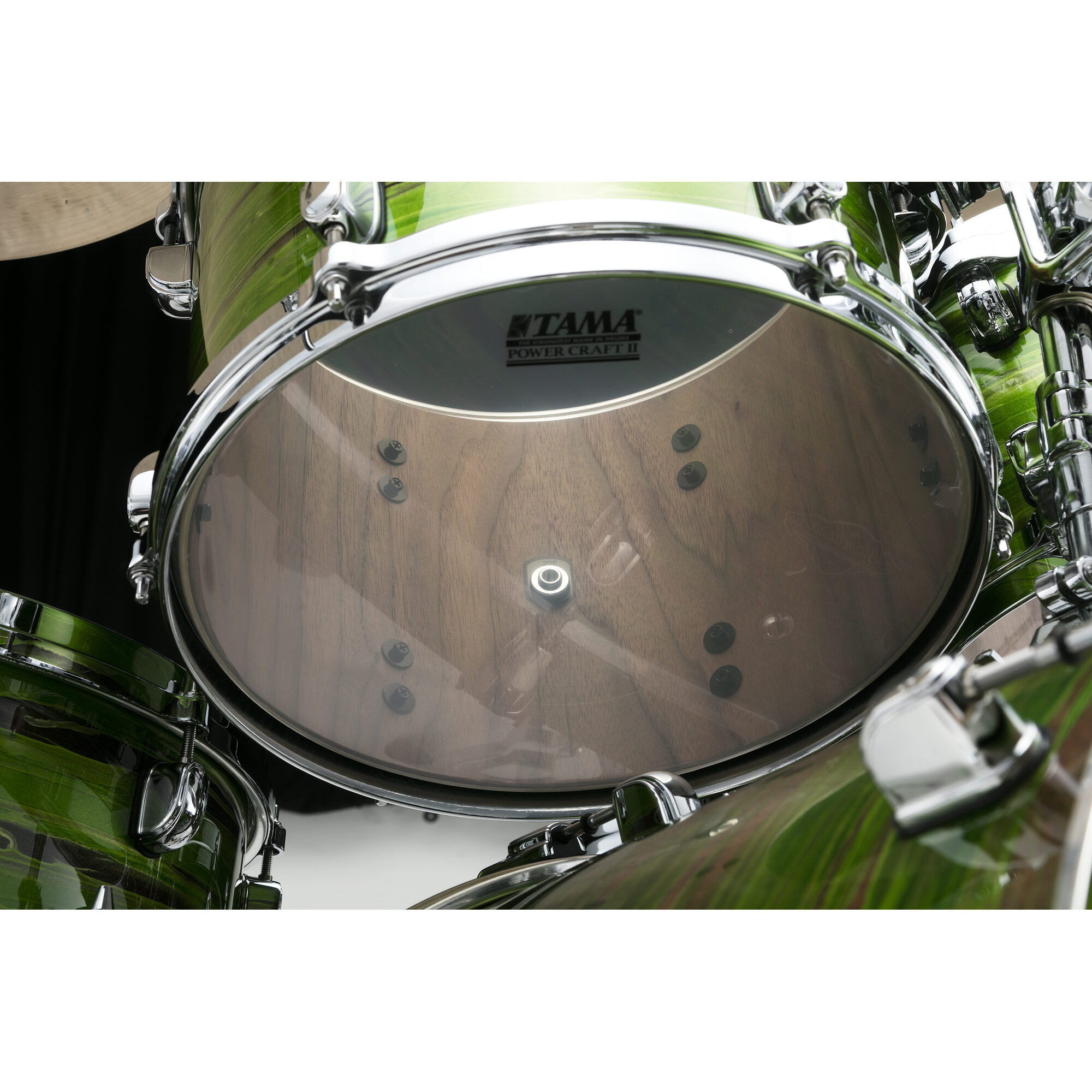 TAMA WBS42S-LSO STARCLASSIC Walnut/Birch 4-Piece Shell Pack with 22" Bass Drum - Lacquer Shamrock Oyster - Image 3