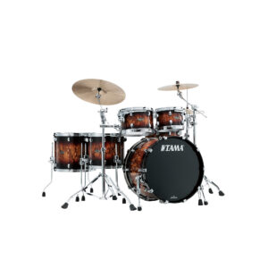 TAMA WBS52RZS-MBR STARCLASSIC Walnut/Birch 5-Piece Shell Pack with 22" Bass Drum - Molten Brown Burst