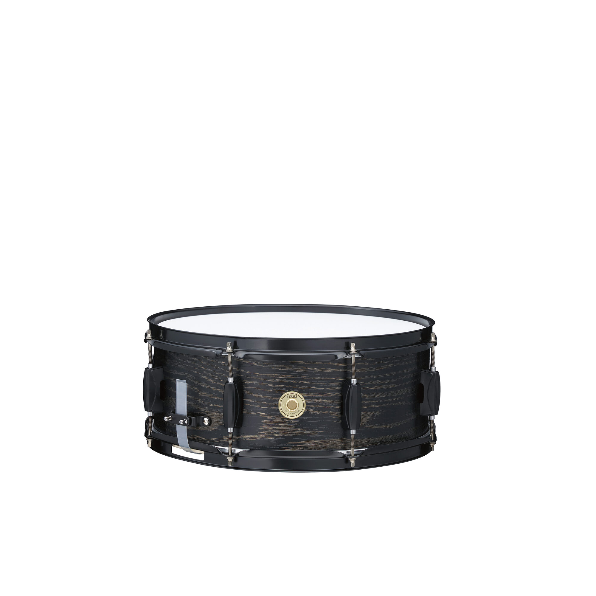 TAMA WP1455BK-BOW Woodworks 14" x 5.5" Snare Drum, Black Oak Wrap