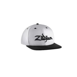 Zildjian ZAHC0022 White 6 Panel Snapback Hat