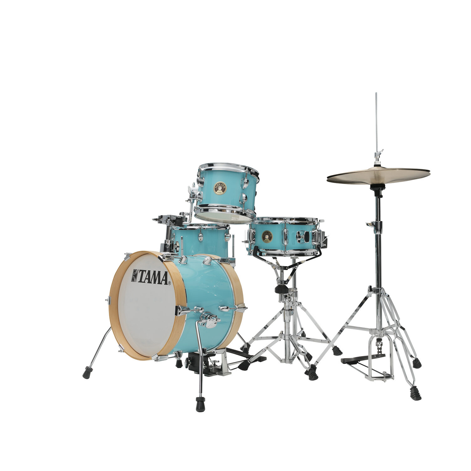 TAMA LJK44H4-AQB Club-JAM Flyer 4-Piece Complete Drum Kit with 14" Bass Drum & Hardware - Aqua Blue - Image 10