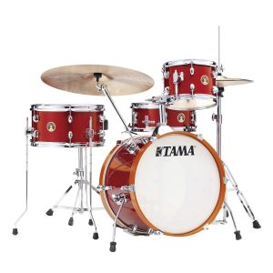 TAMA LJK48H4-CPM Club-JAM 4-Piece Complete Drum Kit with 18" Bass Drum & Hardware - Candy Apple Mist