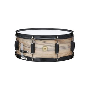 TAMA WP1455BK-NZW Woodworks 14" x 5.5" Snare Drum, Natural Zebrawood Wrap